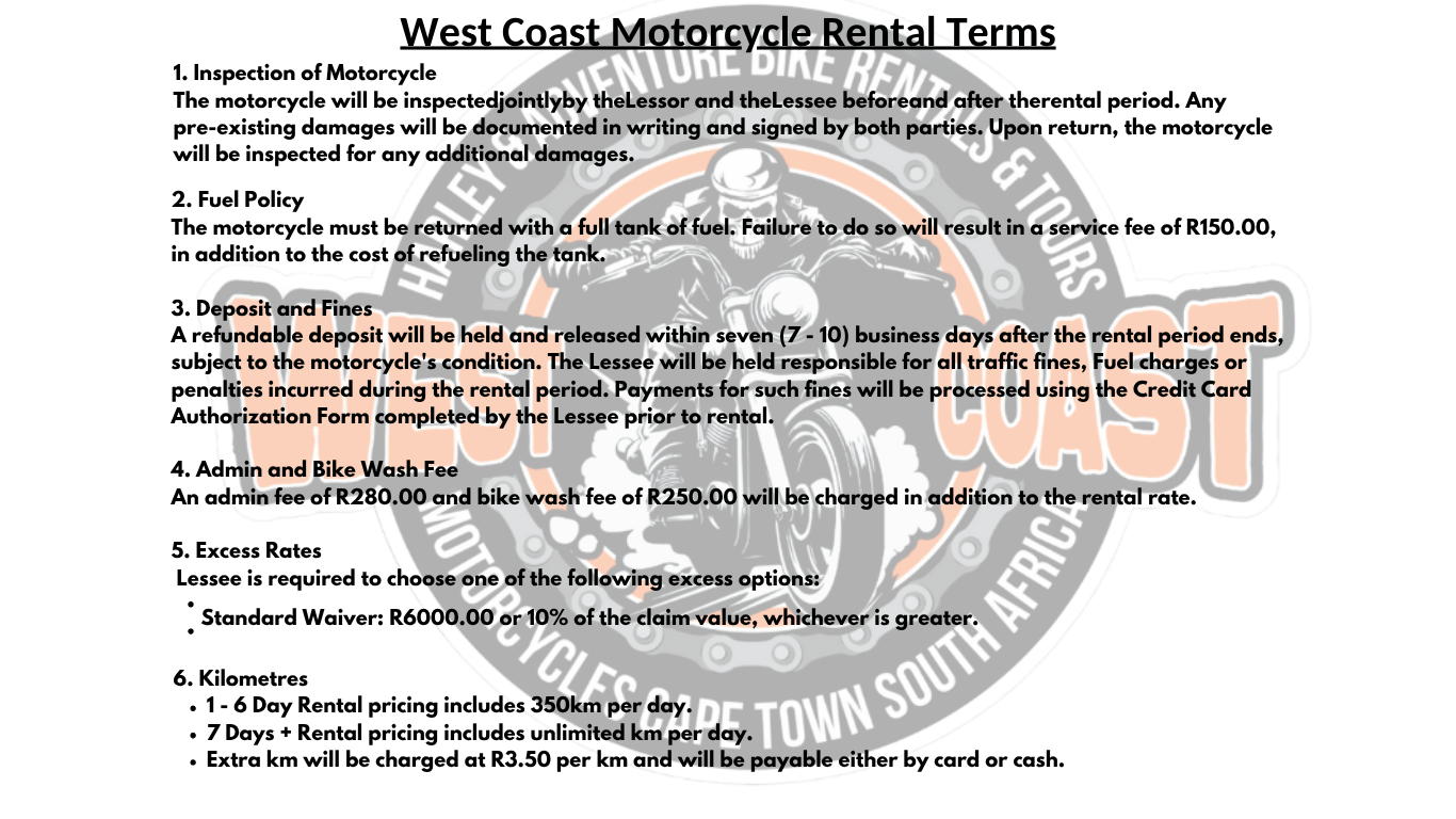 Rental Terms